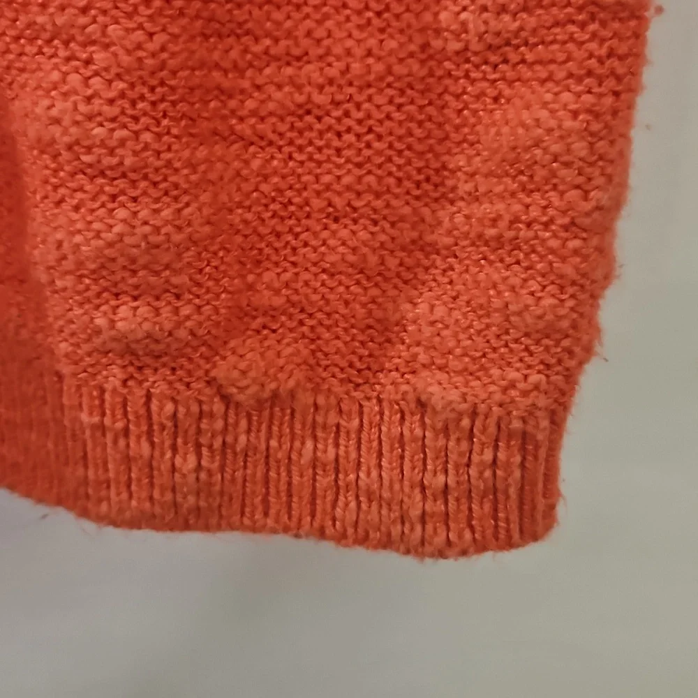 Old Navy Coral Textured Knit Sweater Womens Size Lg